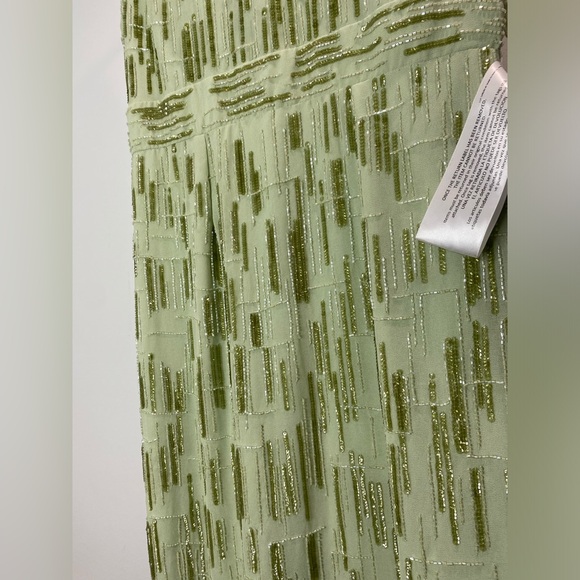 NEW MAC DUGGAL ABSTRACT BEADED SLEEVELESS MIDI SHEATH DRESS - Picture 12 of 12